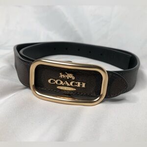 Coach New York Leather Belt— VERY NICE —33.5in Length
